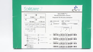 Ev3 SFR2-4-40 Solitaire 2 Revascularization Device  4mm x 40mm x 180cm (x)